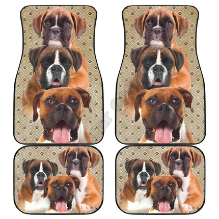 Funny Boston Terrier 3D Car Floor Mats - Wnkrs