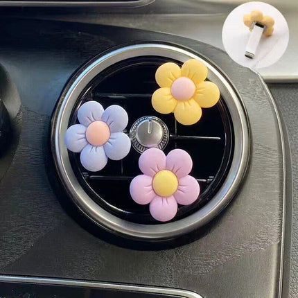 Colorful Flower Perfume Clip, Car Air Vent Decoration - Wnkrs