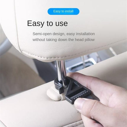 Universal Adjustable Car Seat Storage Hooks - Heavy Duty Organizer Hangers - Wnkrs