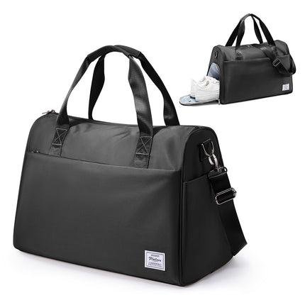 Bolsa de viaje para hombre con compartimento para zapatos: bolsa de gimnasio impermeable para llevar en el equipaje de mano