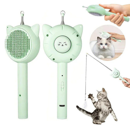 5-in-1 Multi-Function Cat Grooming & Play Brush with USB Charging - Wnkrs