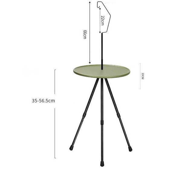 Lightweight Portable Round Camping Table - Wnkrs