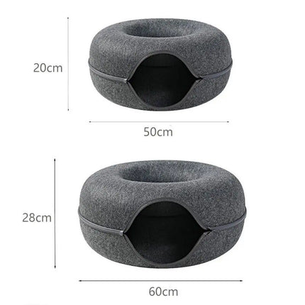 Donut Cat Bed for 2 Cats - Wnkrs