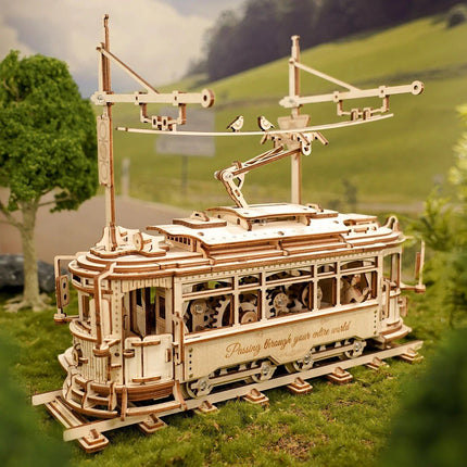 Classic City Tram 3D Wooden Puzzle - Wnkrs