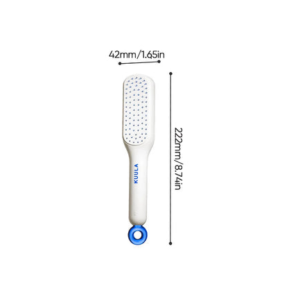 Telescopic Anti-Static Scalp Massage Comb: Self-Cleaning, for All Hair Types