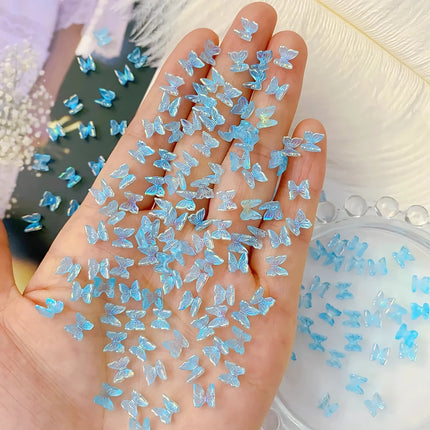 Charms pour ongles colorés en forme de papillon Aurora