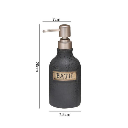 Botella dispensadora de jabón de cerámica vintage de 400 ml para baño y cocina