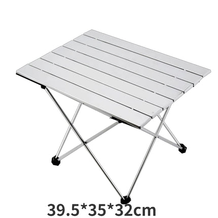 Mesa de camping plegable de aluminio portátil y ultraligera