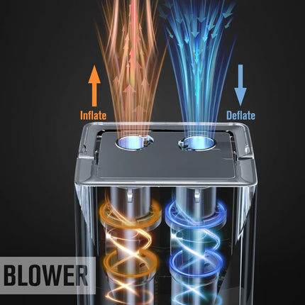 Démarreur de voiture 8 en 1 et pompe à air avec éclairage LED et ventilateur