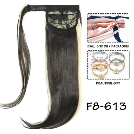 Synthetic Straight Wraparound Ponytail