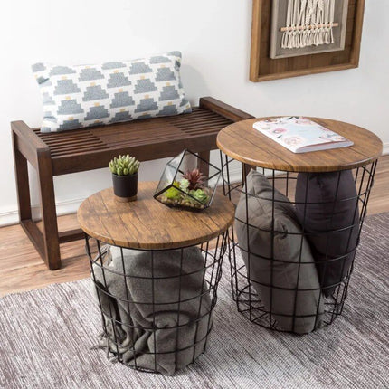 Modern Nesting End Tables with Storage - Wnkrs