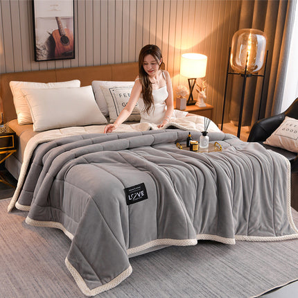 Thick Warm Winter Bed Blankets Wool Blanket Bedspread - Wnkrs