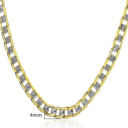 Trendy Unisex 4mm Cuban Link Chain Necklace - Wnkrs