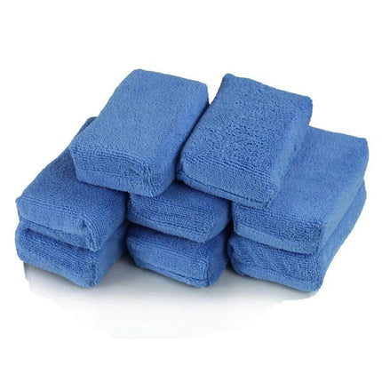 Microfiber Car Cleaning Sponge Cloths & Wax Polishing Pads - Wnkrs