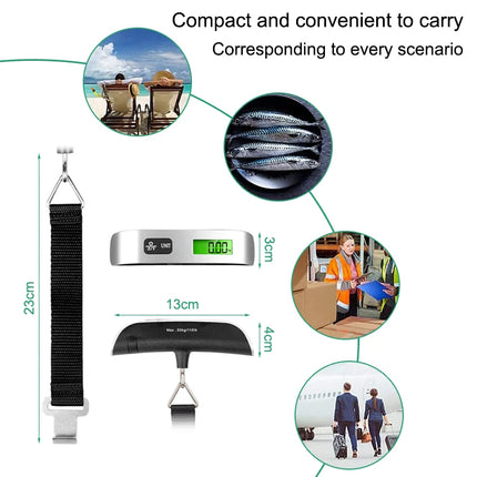 Báscula colgante para equipaje digital LCD portátil