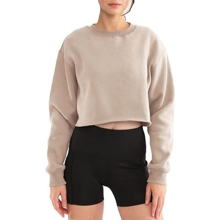 Chic Oversized Cotton-Poly Blend Sweatshirt for Women