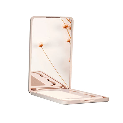 Miroir de maquillage de voyage portable avec ensemble de peignes