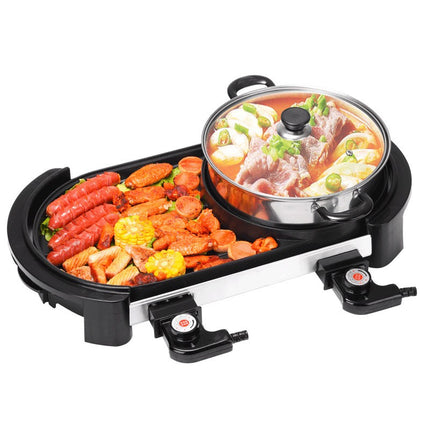 Barbecue Integrated Pot Dual Temperature Control Anti Scalding Electric Hand Oven - Wnkrs