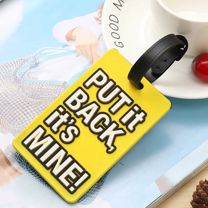 Cute "Not Your Bag" Silicone Luggage Tags