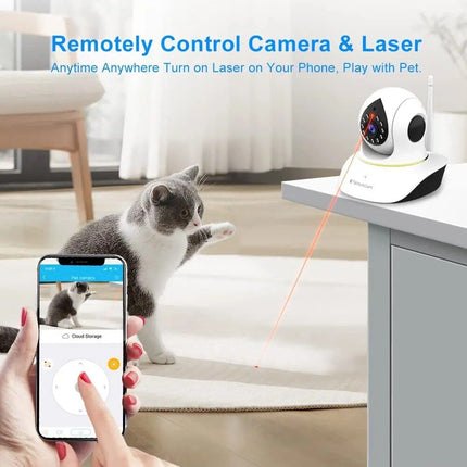 1080P Wireless Pet Camera with Interactive Laser Toy - Wnkrs