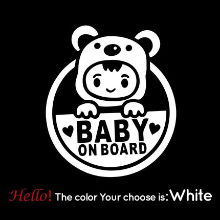 Reflective 'Baby on Board' Vinyl Car Decal - Wnkrs