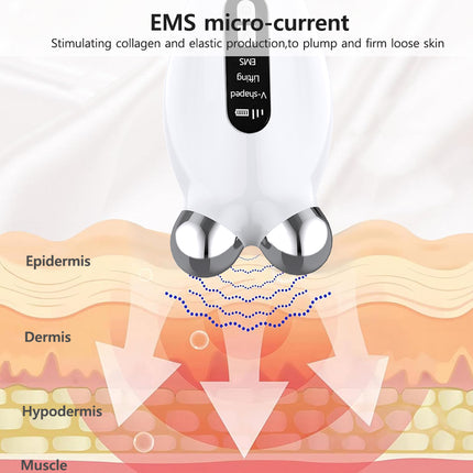 Rodillo de microcorriente facial EMS: lifting facial y eliminación de papada