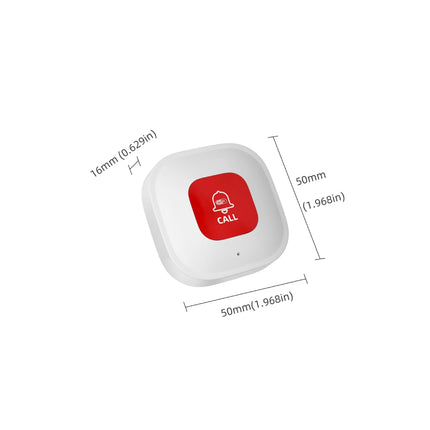 Bouton d'appel d'urgence WiFi Téléavertisseur SOS intelligent pour soignant avec contrôle par application mobile