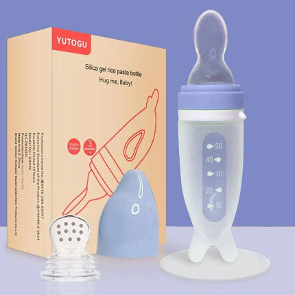 Dolphin-Themed Baby Feeding Spoon with Cereal Dispenser - Wnkrs