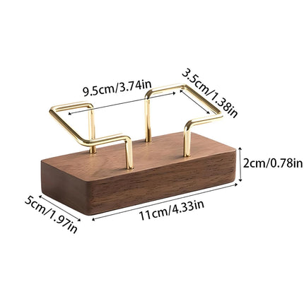 Porte-cartes de visite en bois pour bureau