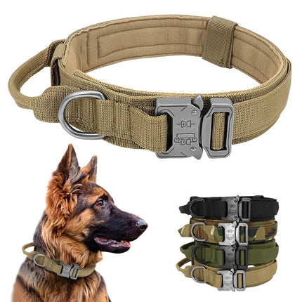Durable Tactical Dog Harness for Medium and Large Dogs - Waterproof Nylon, Molle-Ready, No-Pull Design