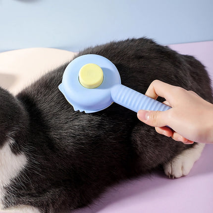 Cepillo autolimpiante para pelo de perros y gatos con eliminación de pelo con un solo clic