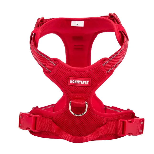 Harnais réfléchissant en nylon pour animaux de compagnie - Harnais d'extérieur confortable, respirant et antidéflagrant pour chien pour toutes les races