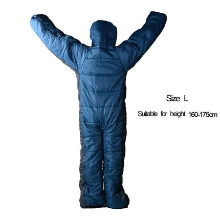 Versatile 3-Season Humanoid Sleeping Bag for Outdoor Enthusiasts - Wnkrs