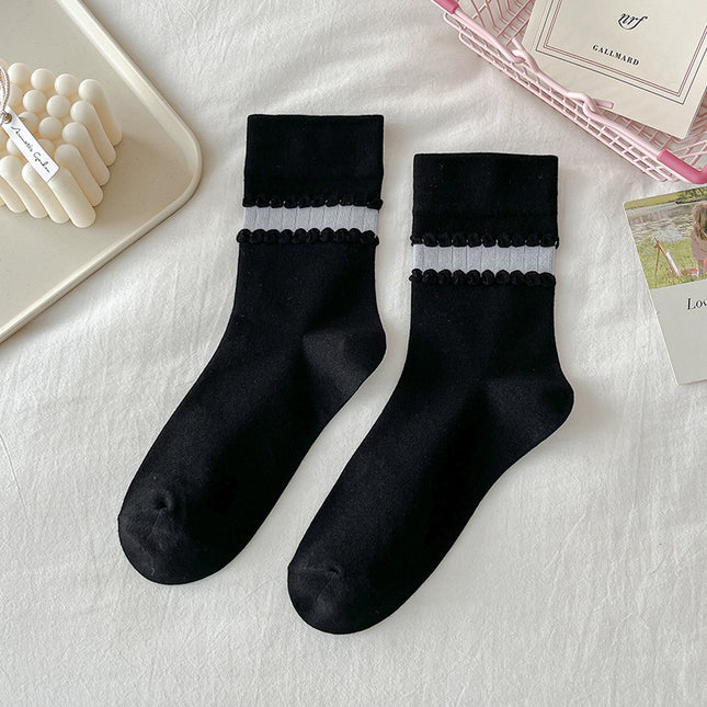 Women's Mid-Tube Cotton Socks