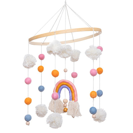 Nordic Hair Ball Rainbow Bed Wind Bell - Wnkrs