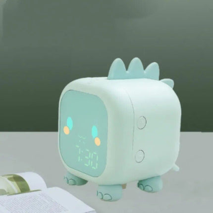 Dinosaur-Themed Kids' Alarm Clock with Voice Control and Night Light - Wnkrs