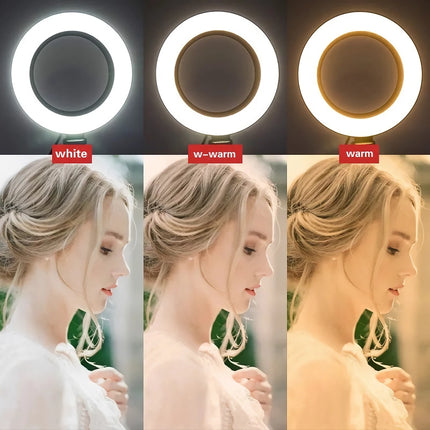 Dimmable LED Ring Light with Tripod Stand