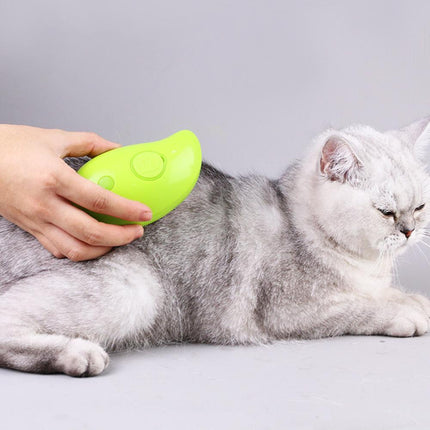 Peigne de toilettage 3 en 1 pour animaux de compagnie : massage par pulvérisation électrique et épilation pour chats et chiens - Chargement USB