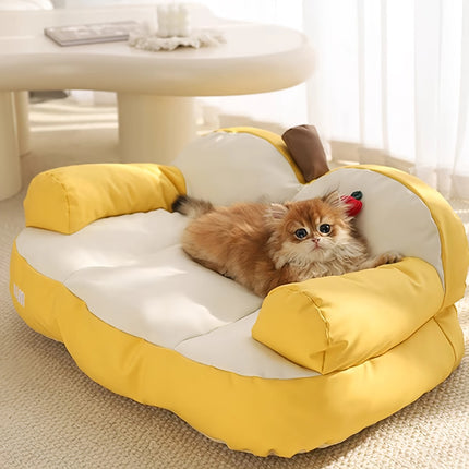 Cama para gatos y cachorros de colores dulces