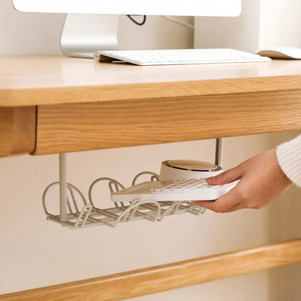 Multi-Functional Desk Organizer with Cable Management and Storage Rack - Wnkrs