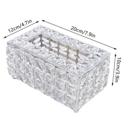 Crystal Facial Tissue Box Holder - Wnkrs