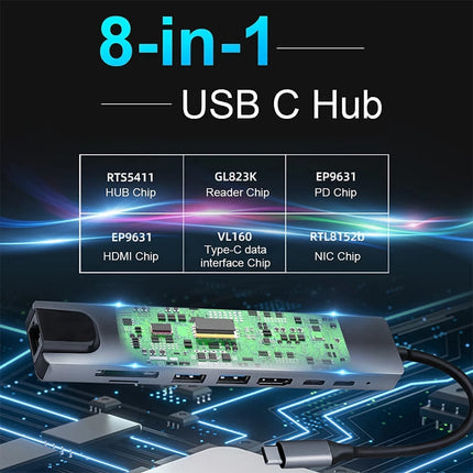 8-in-1 USB Type-C Hub