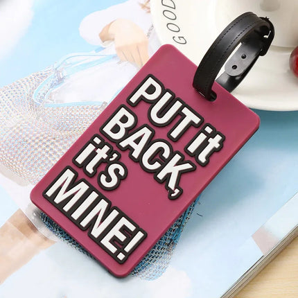 Cute "Not Your Bag" Silicone Luggage Tags