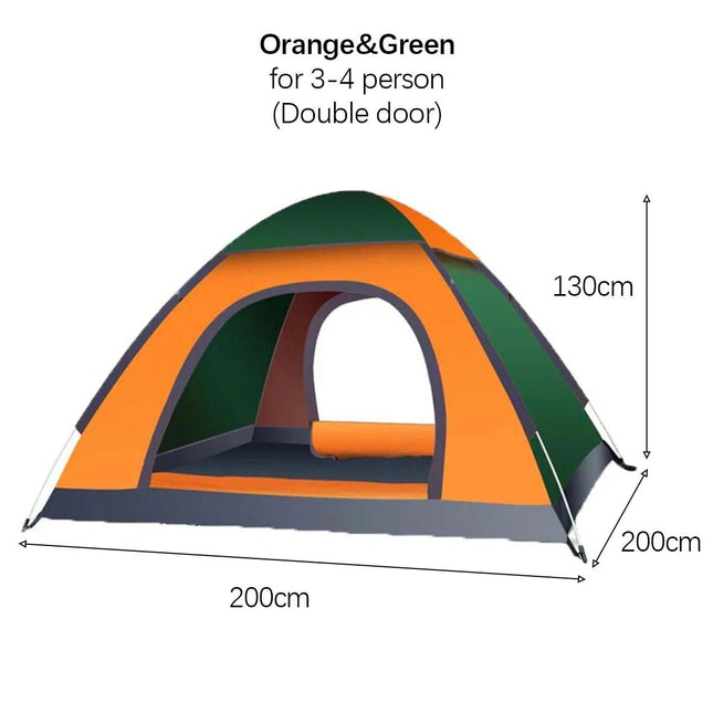 Instant Setup 3-4 Person Outdoor Tent - Wnkrs