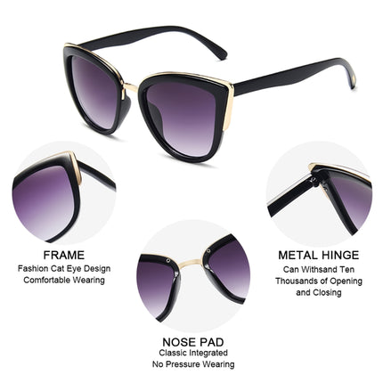 Luxury Retro Big Cat Eye Sunglasses for Women