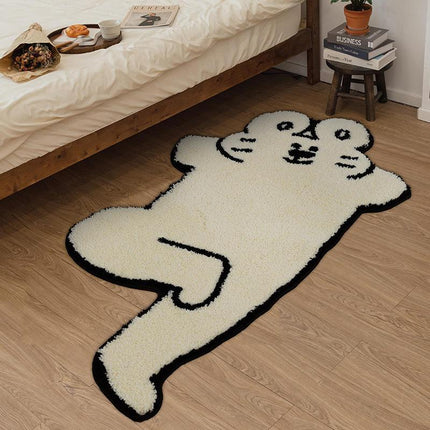 Tapis antidérapant de luxe moderne pour salon et chambre à coucher