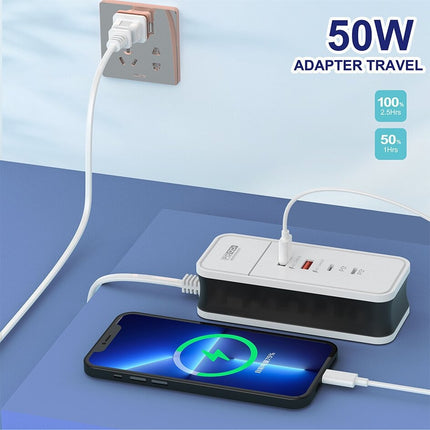 Compact 4-Port USB Wall Charger with Fast Charging