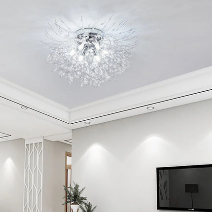 Elegant Gold/Silver Crystal LED Ceiling Light - Wnkrs