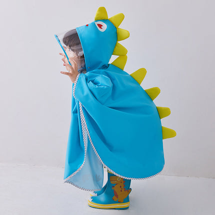 Poncho impermeable para lluvia con temática de dinosaurios para niños