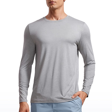 Camiseta de entrenamiento ligera de manga larga para hombre - Camisetas deportivas para correr y gimnasio